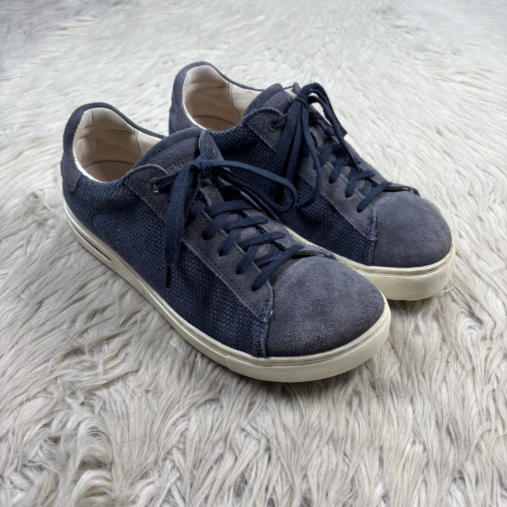 Birkenstock EUR 38 US 7 Blue Bend Low Canvas-Suede Sneakers Comfort Causal